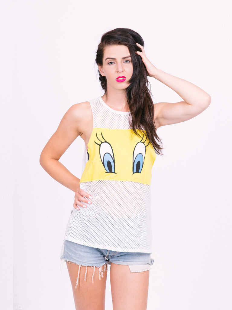 Tweety Mesh Tank
